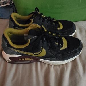 Nike Air Max Black and Yellow Sneakers
